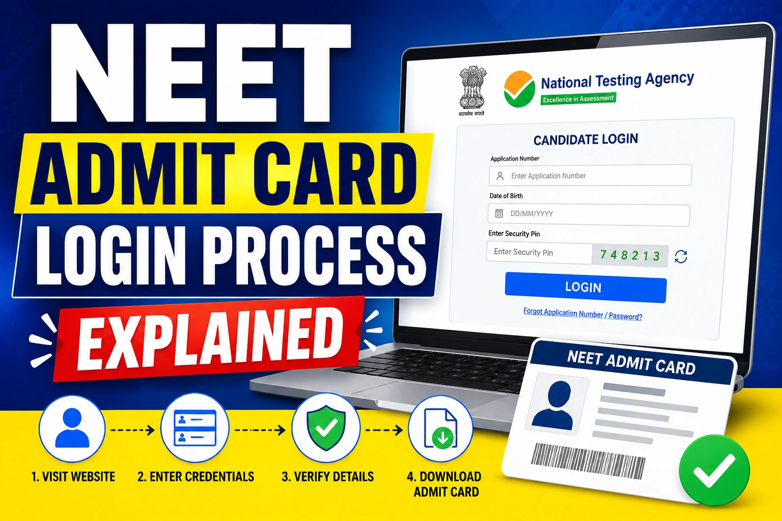 NEET Admit Card Login Process Explained: Complete Guide to Download, Check Details, and Resolve Issues